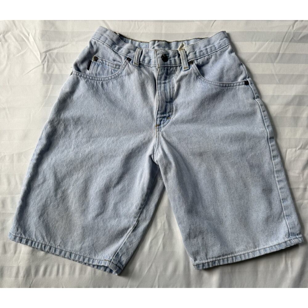 Vintage 90s Y2K Denim Riders Shorts Girls Size 12 Reg Light Wash